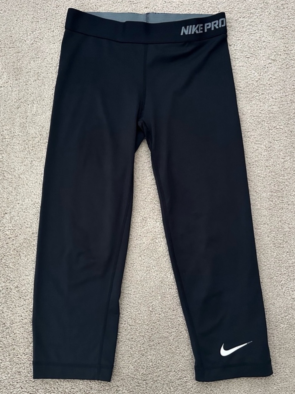 Nike Pro Dri-fit Black Capri Workout Leggings - Gym, Running, Athleisure